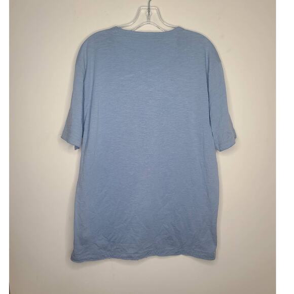 Sorbino blue cotton linen short sleeve shirt - 2XL / XXL - Picture 5 of 6
